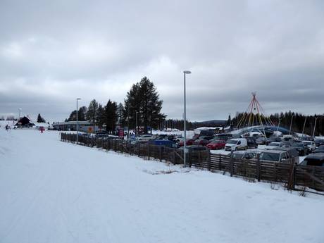 Finlandia Orientale: Accesso nei comprensori sciistici e parcheggio – Accesso, parcheggi Ounasvaara - Rovaniemi