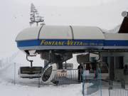 Fontane-Vetta - 4pers.| Seggiovia ad alta velocità (ad agganciamento automatico) con cupole di protezione