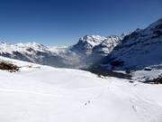 Vista dal Lauberhorn in direzione Grindelwald