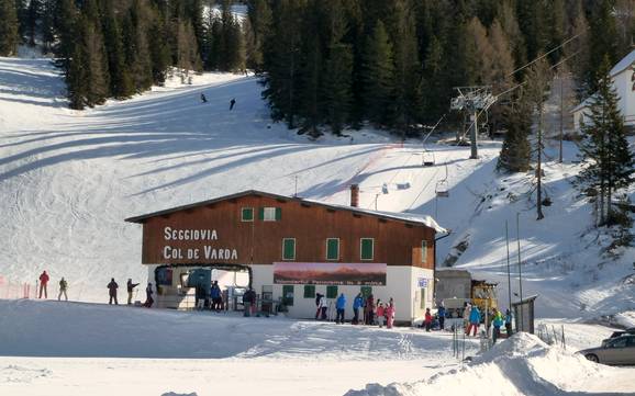 Stazione a valle più alta a Cortina d’Ampezzo – comprensorio sciistico Misurina - Passo Tre Croci