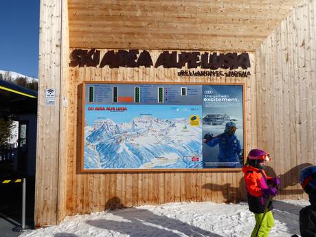 Dolomiti: Orientamento nei comprensori sciistici – Orientamento Alpe Lusia - Moena/Bellamonte