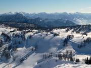 Vista dal Schneiderkogel sugli skilift Großsee
