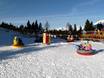Kinderland (area riservata ai bambini), bosco delle favole e area per principianti della scuola di sci Tirol Mutters/Natters