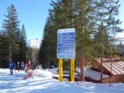 Segnaletica delle piste a Cortina d'Ampezzo