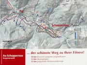 Mappa delle piste di fondo Au-Schoppernau
