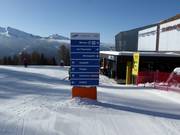 Segnaletica delle piste nel comprensorio sciistico Alpe Lusia