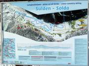 Mappa delle piste di fondo di Solda