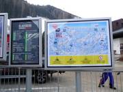 Mappa delle piste dello Skiworld Ahrntal (Valli di Tures e Aurina) presso la stazione a valle