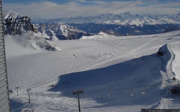 Comprensorio sciistico più alto nell' Oberland Bernese – comprensorio sciistico Glacier 3000 - Les Diablerets