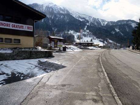 Alpi Occidentali: Accesso nei comprensori sciistici e parcheggio – Accesso, parcheggi Le Tourchet
