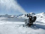 Innevamento artificiale nel Mölltaler Gletscher