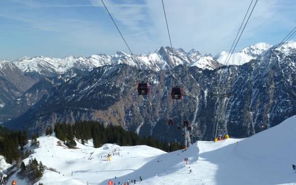 Sciare nelle Alpi dell'Algovia