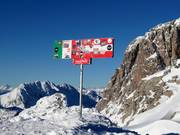 Confine Austria-Italia direttamente nel comprensorio sciistico