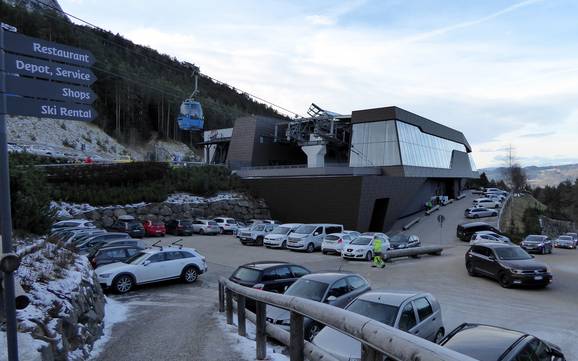Alpe di Siusi: Accesso nei comprensori sciistici e parcheggio – Accesso, parcheggi Alpe di Siusi (Seiser Alm)