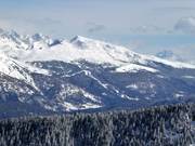 Vista dall'Alpe Cermis sul comprensorio sciistico Alpe Lusia
