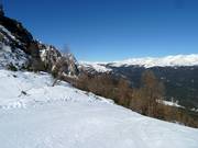 Vista dalla Val Comelico sul Passo Monte Croce e Monte Elmo