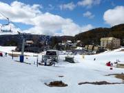 Vista sugli alloggi nella Village Bowl