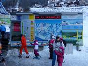 Grande pannello informativo alla stazione a valle