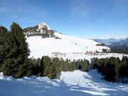 Pista di gobbe con vista sul Weißhorn