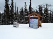 Mappa delle piste nel comprensorio sciistico