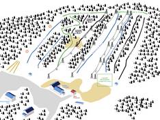 Mappa delle piste Sawmill Mountain Resort
