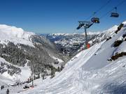 Nova Bahn - 6pers.| Seggiovia ad alta velocità (ad agganc. autom.) con cupola di prot. e riscald. sedile