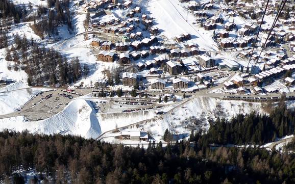 Val d'Anniviers: Accesso nei comprensori sciistici e parcheggio – Accesso, parcheggi Grimentz/Zinal