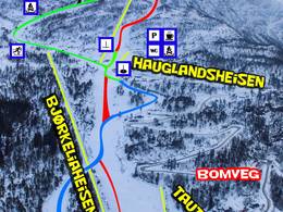 Mappa delle piste Jølster Skisenter