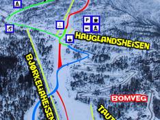 Mappa delle piste Jølster Skisenter
