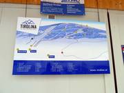 Mappa delle piste alla stazione a valle
