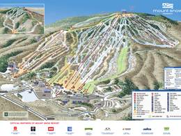 Mappa delle piste Mount Snow