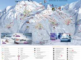 Mappa delle piste Les Arcs/Peisey-Vallandry (Paradiski)