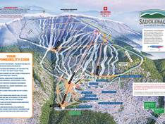 Mappa delle piste Saddleback