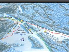 Mappa delle piste Čarták - Soláň-Sedlo