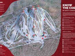 Mappa delle piste Big Powderhorn Mountain