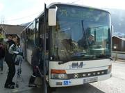 Skibus dal paese di Matrei alla funivia