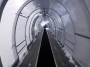 Tappeto mobile per tornare alla stazione a monte della funivia Dachstein