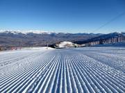 Preparazione perfetta delle piste nell’area sciistica La Molina/Masella