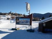 Tabellone informativo a Les Angles