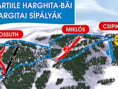 Mappa delle piste Harghita Băi