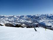Panorama sul Bald Mountain a Sun Valley