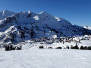 Le piste portano spesso fino alla porta di casa a Obertauern.