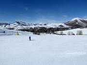 Pista facile e larga al Dollar Mountain a Sun Valley
