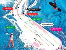 Mappa delle piste Hidafunayama Snow Resort Arkopia