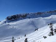 Pendii di neve fresca non protetti