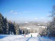 Sciare in un paesaggio magnifico