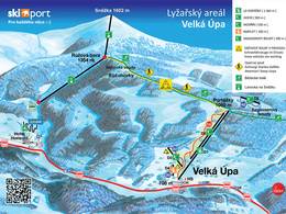 Mappa delle piste Velká Úpa