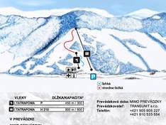 Mappa delle piste Stebnícka Huta