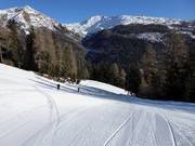 Pista intermedia Sinkmoos alla stazione a valle Breiteben