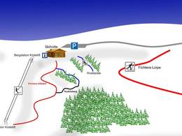 Mappa delle piste Ködellift - Nordhalben
